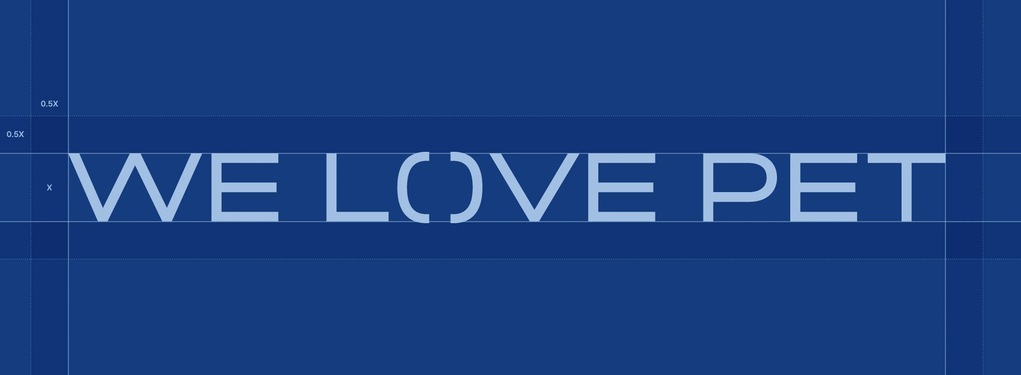 welovepet — logotype construction